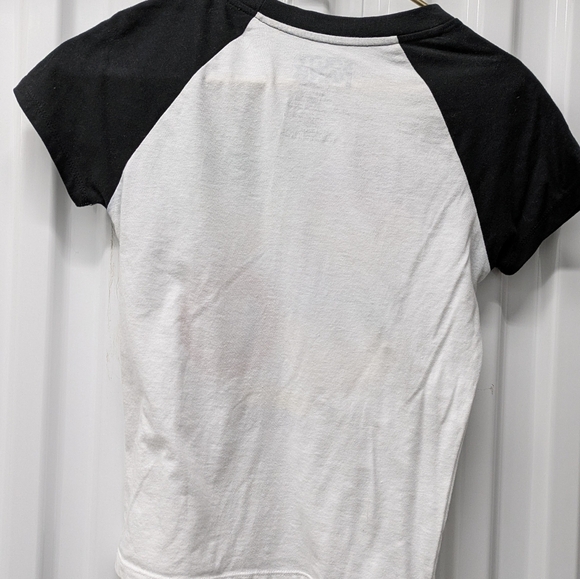 Kids Cartoon Character Raglan Tee - Black and White - Picture 3 of 4